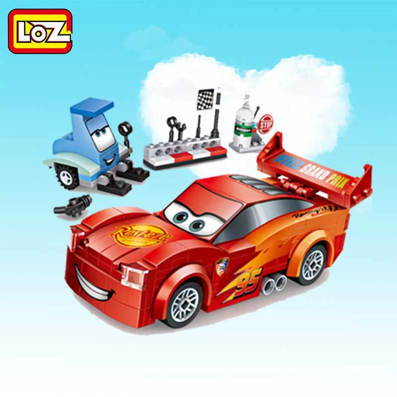 LOZ от Mini Qute кавайный американский фильм мультфильм автомобили супер герой
