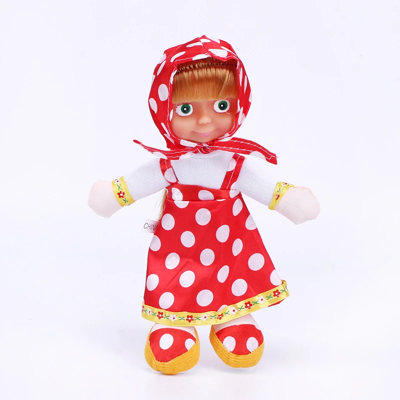 Новинка 2017 года куклы из мультфильма медведь Маса Русские мягкие игрушки для