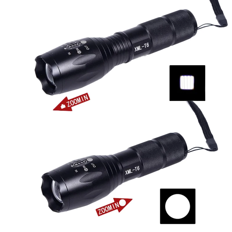 XML Q5 + светодио дный COB светодиодные фонари супер яркий Torchflashlight 1000lm высокая