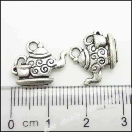 65 шт винтажные Подвески Чайный набор кулон античное серебро подходят браслеты