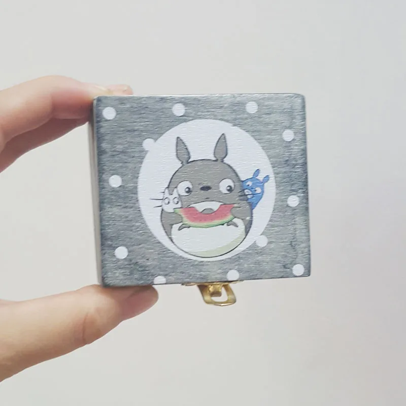 Музыкальная шкатулка Miyazaki Totoro деревянный подарок на день рождения Мультяшные