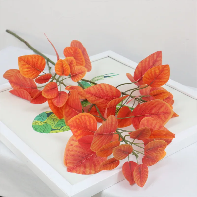 88 см длинные ветки листьев Яблока искусственный цветок пластиковые свадебные