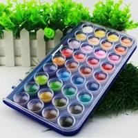 36 colorset of portable plastic box travel solid watercolor paint set for children watercolor art supplies give a brush
