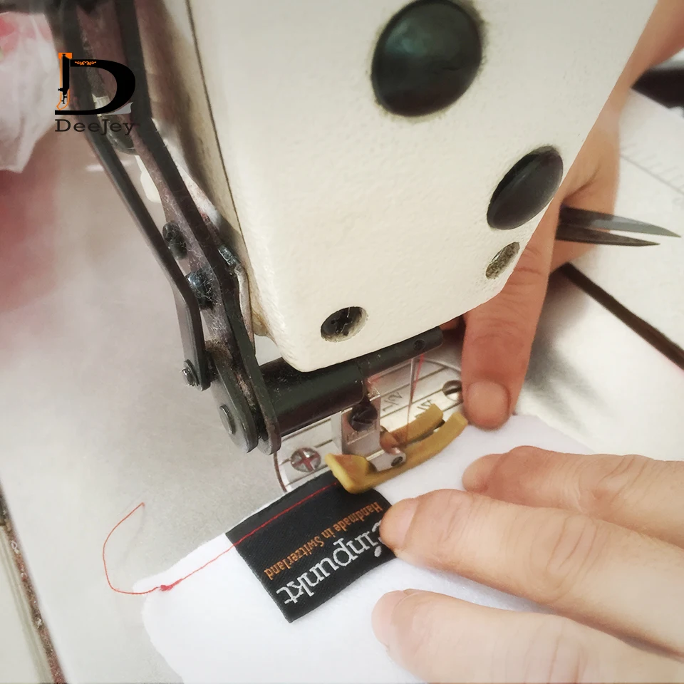 

Separate cut folded clothing labels custom private brand washable cloth woven garment tags hair wigs labels 1000pcs/lot