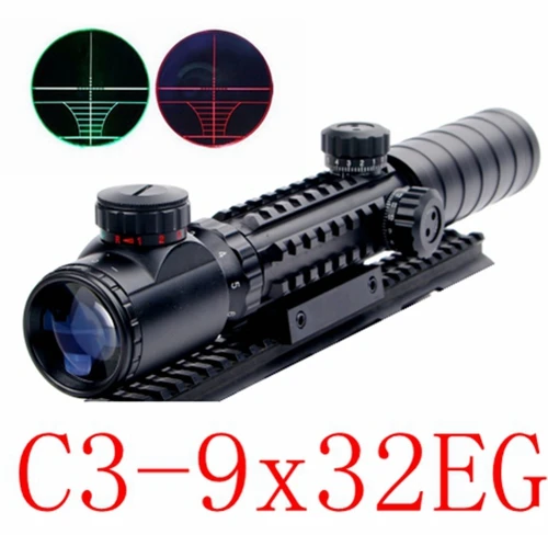 Новый C3 9X32EG тактическая охотничья пневматическая винтовка пистолет прицел для