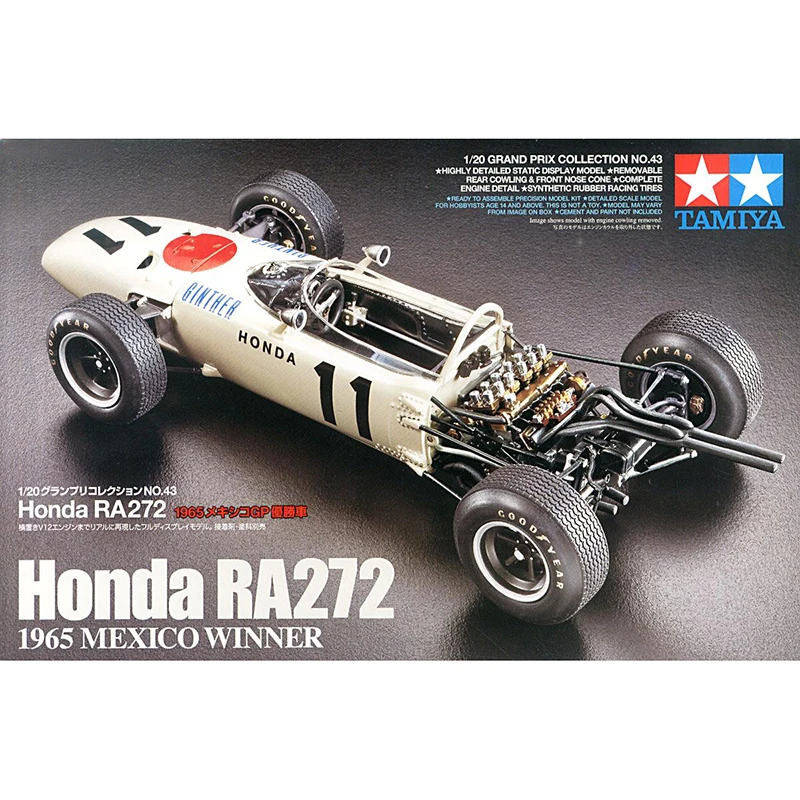 Хобби модель 1/20 TAMIYA 20043 Honda RA272 (1965 WINNER в Мексике)|Наборы для сборки моделей| |