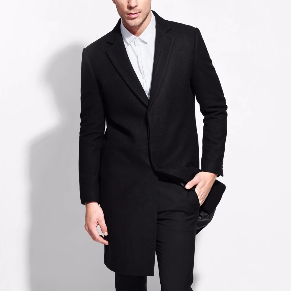 brand 50% wool black business suits blazers brand clothing suit jackets single breasted suit jacket mens slim blazer formal plus