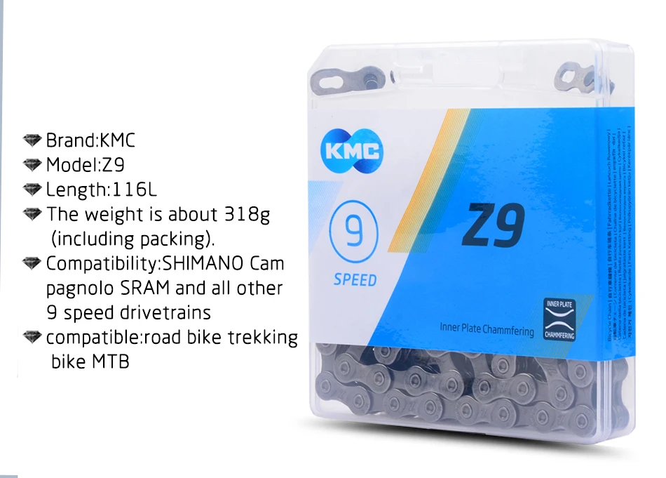 shippingkmc x8 x9 x10 x10sl x9sl x11sl велосипедные; большие размеры 9, 10, 11, s Золотой Горный Дорожный велосипед и sram, 7, 8, 9, 10, 11/116l/скорость цепи