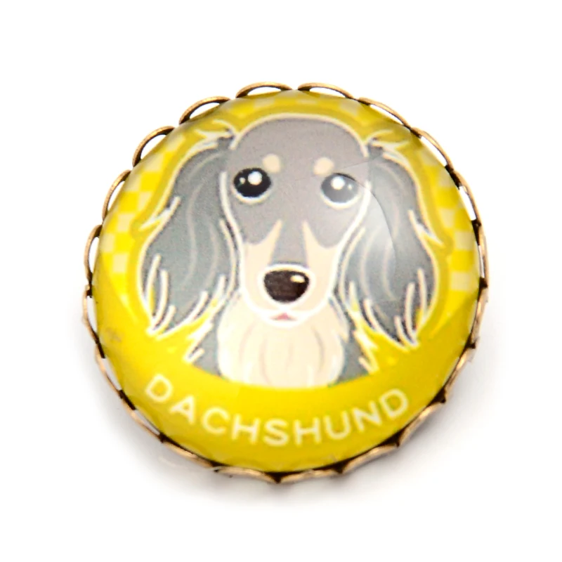 Модное металлическое кольцо для ключей такса очаровательное Собака сделай сам