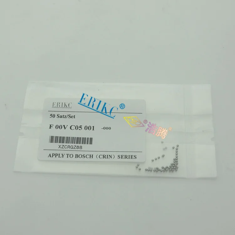 ERIKC инжектор common rail стальные шарики F00VC05001 для инжектора 120, диаметр = 1,34 мм, ремонтные комплекты для клапана топливной форсунки 50 шт