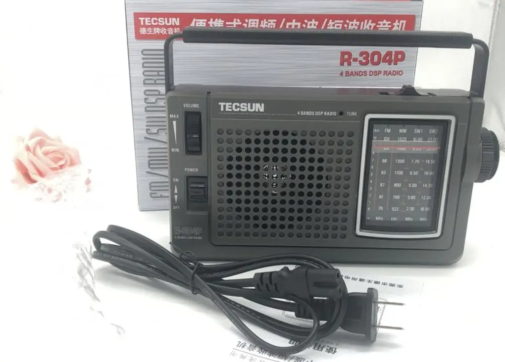 TECSUN R 304 304P Высокая чувствительность FM радио MW/SW радиоприемник встроенный Динамик