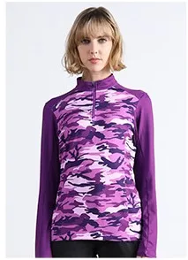 Women Purple TECTOP, новинка, брендовая футболка с длинным рукавом для мужчин и женщин, уличная камуфляжная быстросохнущая дышащая крутая летняя рубашка с длинным рукавом - Цвет: Women Purple