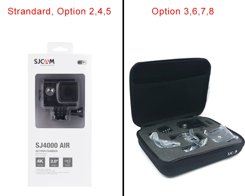 SJCAM SJ4000 AIR экшн-камера Full HD Allwinner 4K@ 30fps wifi 2," экран Водонепроницаемая подводная камера Спортивная DV Cam