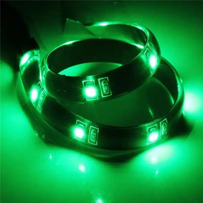 2 шт. 30 см Гибкая 15 светодиодный SMD Водонепроницаемые ленты 5050 яркие фары 12V для автомобилей Грузовики, лодки мотоцикла TD326