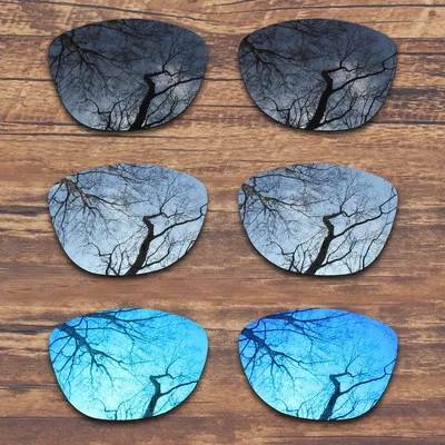 ToughAsNails поляризованные Сменные линзы для солнцезащитных очков Оукли Frogskins-несколько вариантов - Цвет линз: Black.Silver.Blue