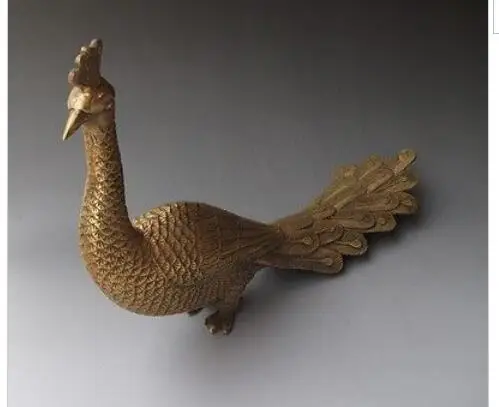 Декоративная бронзовая Заводская Античная Изысканная китайская латунная статуя