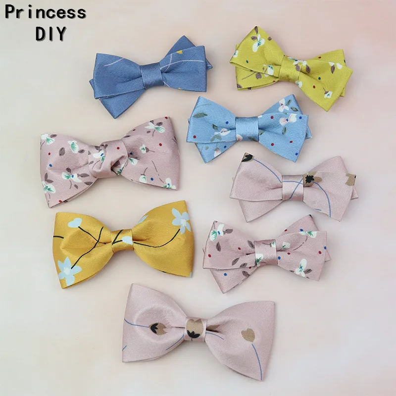 5M/Lot 10 25 40mm Craft Matt Cotton Ribbon Printed Flower Fabric Layering DIY Floral Collar Hair Bow Tie Accessories Material | Дом и сад