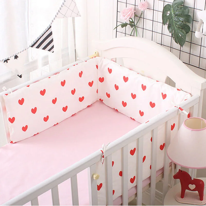 Cotton Baby Bed Bumpers Newborn Bed Safety Rails Anti-collision Infant Crib Protector Cushion Kids Crib Bumper Baby Bedding