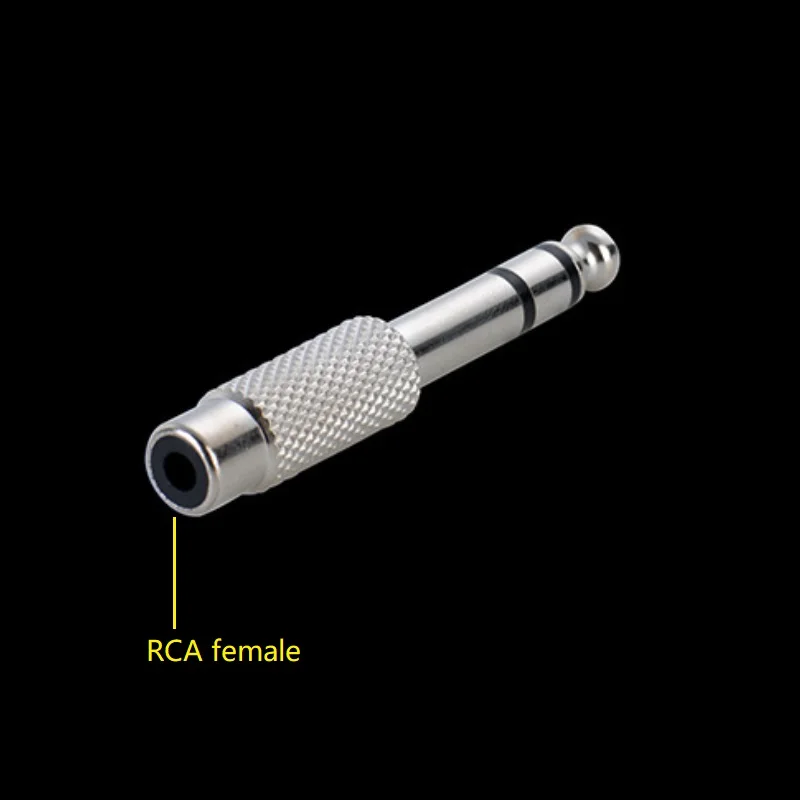 20 шт./лот аудио адаптер стерео 6 35 мм 1/4 &quotштекер к RCA гнезду Разъем для домашнего