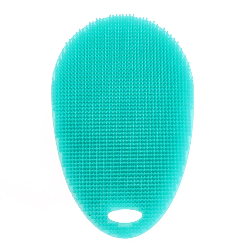 Waterdrop Cyan Многофункциональная силиконовая щетка для чистки посуды, силиконовая губка для чистки посуды, кухонный горшок, очиститель, инструмент для мытья - Цвет: Waterdrop Cyan