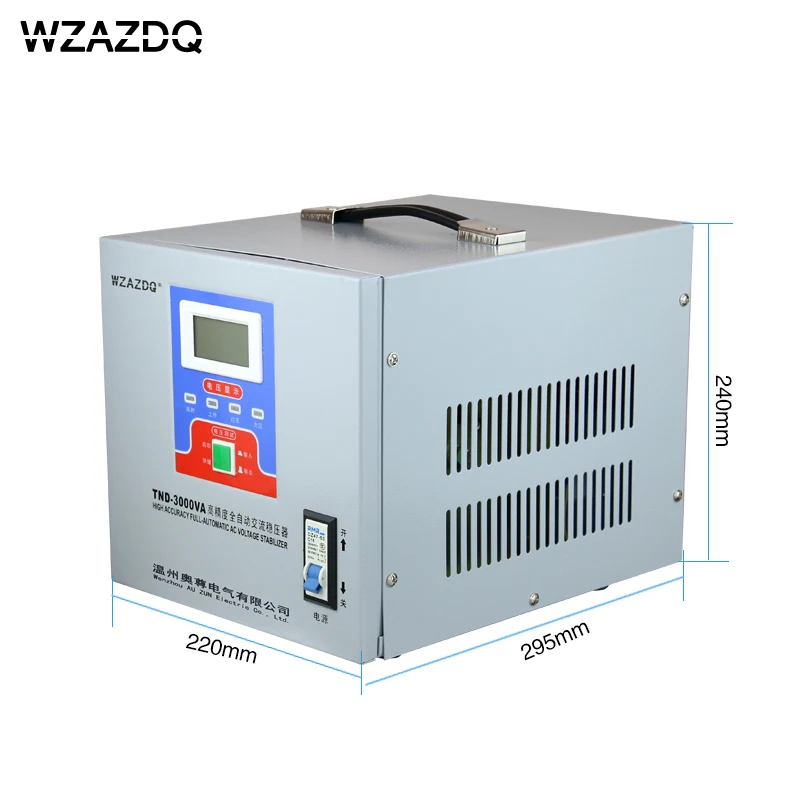 Однофазный бытовой TND-3KVA цифровой дисплей Автоматическая напряжения regulator3KW computer220Vrefrigerator стабилизатор напряжения питания