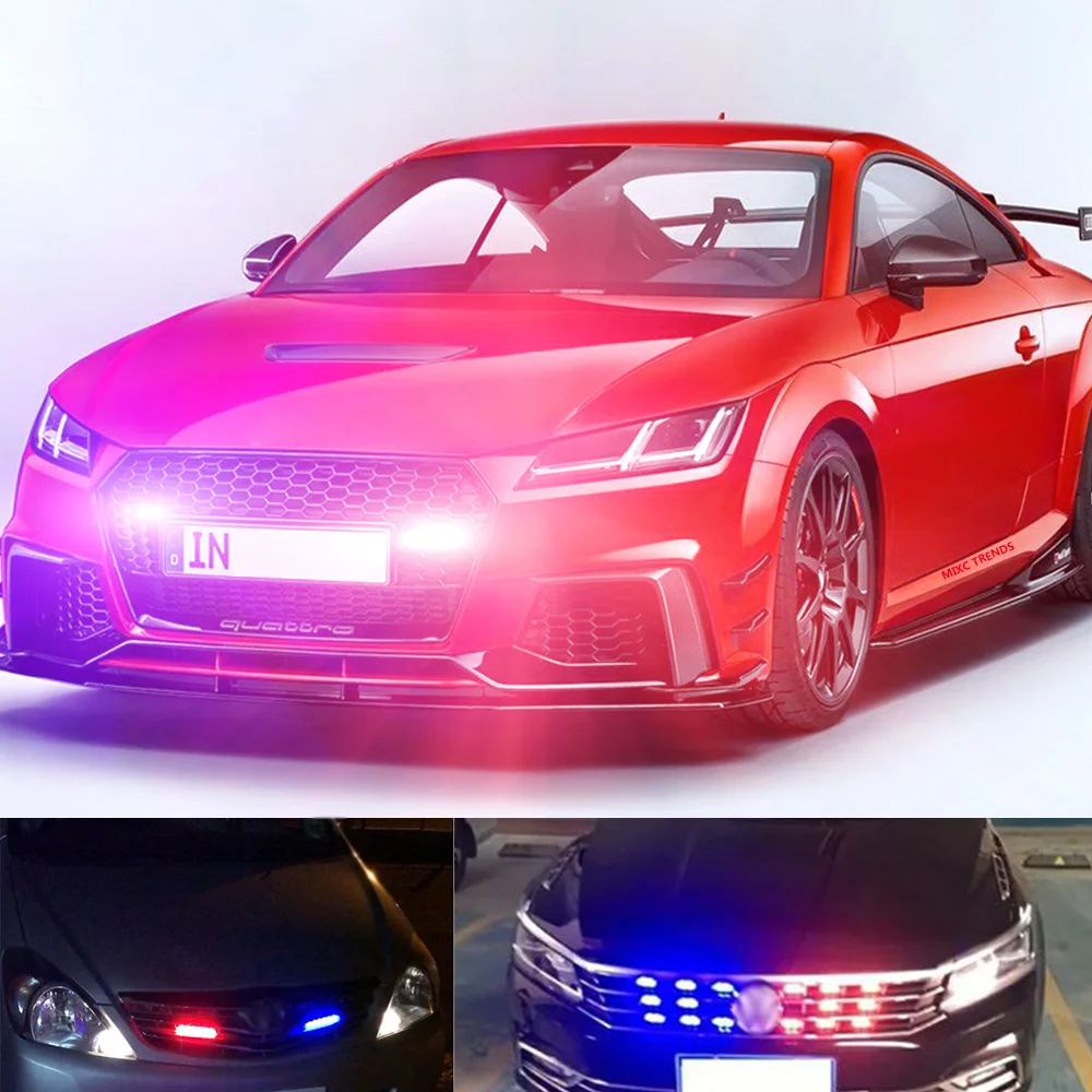 

Wireless Remote Led Strobe Light Car Truck Flash Signal Emergency Fireman Police Beacon Warning Lights Red Blue Amber White 12V