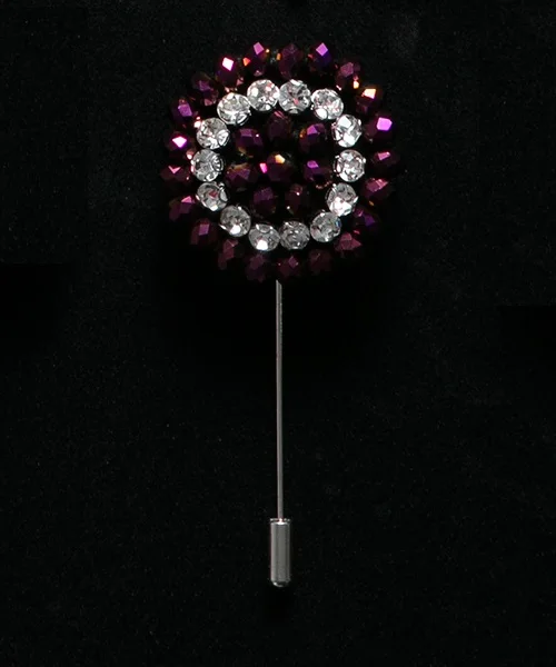No.25 lapel pin 26 цветов расшитая бисером Цветочная Мужская булавка на лацкане с кристаллами новая роскошная модная мужская брошь для костюмов ручная работа Брошь со стразами на булавке аксессуар - Окраска металла: No.25 lapel pin