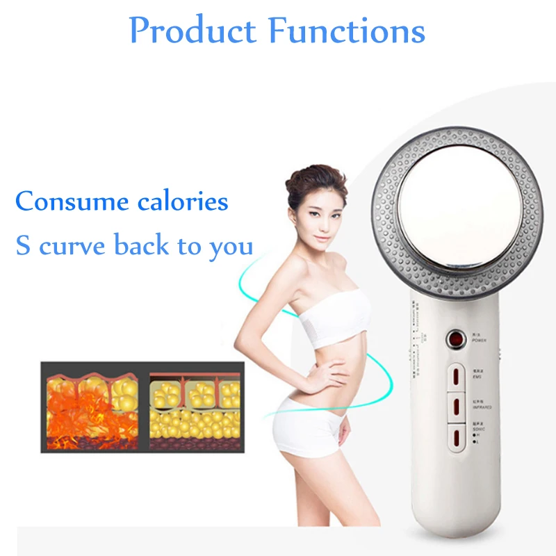 Ультразвуковая кавитация EMS тела массажер для похудения Вес потери Lipo