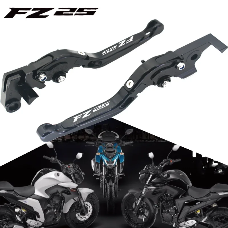 Для YAMAHA fz 25 FZ25 2017 2018 Motocicleta Dobravel Extensiveis CNC Alavancas DE Freio Embreagem Ajustaveis|Рычаги веревки и