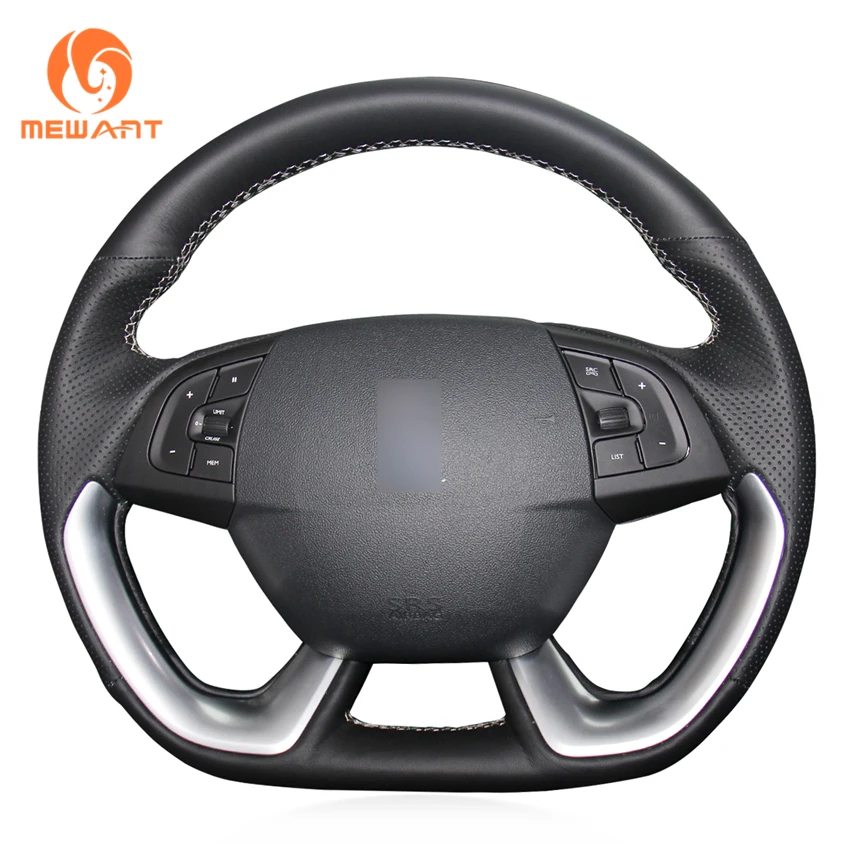 MEWANT черная искусственная кожа Φ для Citroen DS5 DS 5 DS4S DS|car steering wheel cover|steering coverwheel cover |