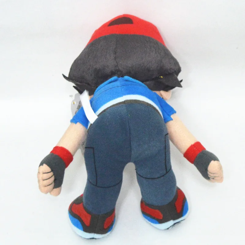 Anime Satoshi Ash Ketchum 30CM Plush Toys Cartoon Soft Stuffed Dolls Children Birthday Gift Free Shipping | Игрушки и хобби