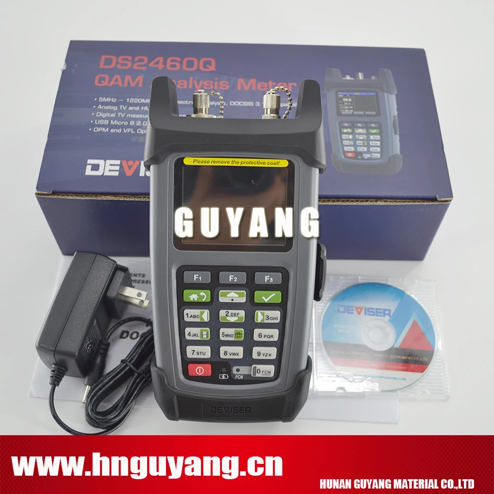 Deviser DS2460Q 5 ~ 1220 МГц QAM аналитический метр Быстрый спектральный анализ с измерением