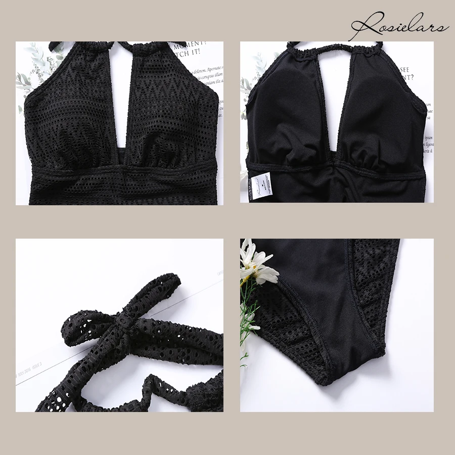 2019 летняя пляжная одежда ROSIELARS сексуальный цельный женский купальник Модный