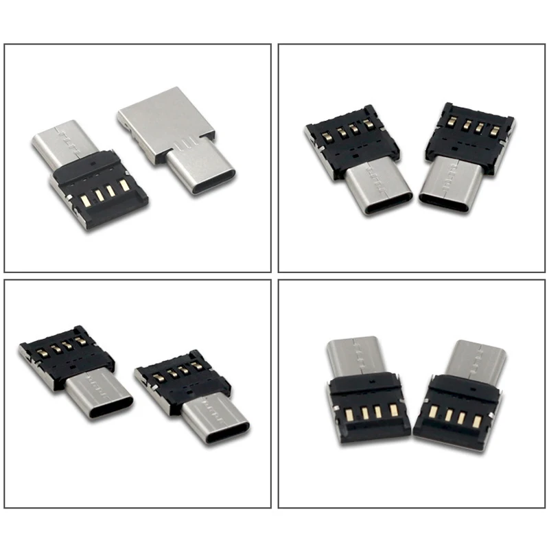5pcs Type-C OTG Cable Adapter Type C USB-C Converter for Mouse Keyboard USB DIsk Flash |