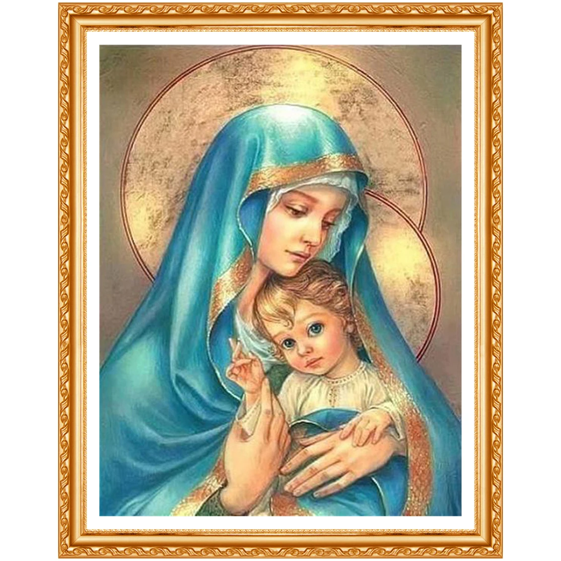 diamant painting 5d diy diamond full square Diamond embroidery religion nossa senhora round daimond | Дом и сад