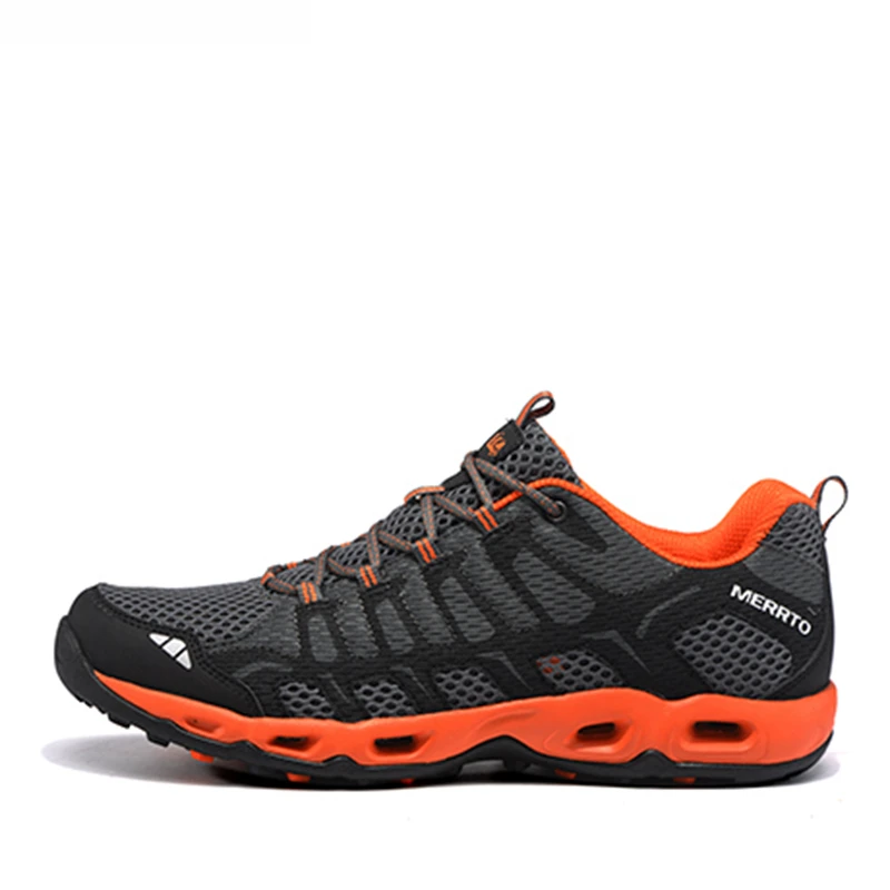 Merrto 2018 Мужские дышащие сетчатые кроссовки легкие для бега мужские спортивные