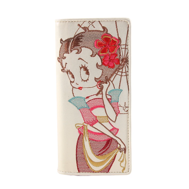 FREE SHIPPING! BETTY fashion cartoon long clip pu leather wallet shirt design | Аксессуары для одежды