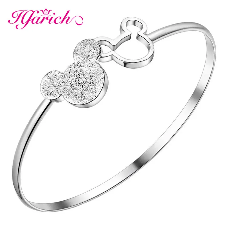sysz028 Hfarich Мода Минни Микки ожерелье s& Подвески для женщин мультфильм животное мышь ожерелье икона стиля ожерелье Подарки - Окраска металла: sysz028
