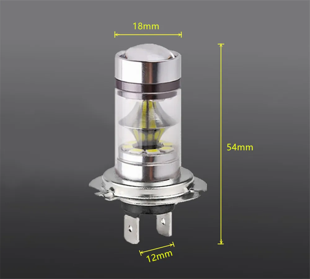 2 шт. H4 H7 H8 H11 LED 9005/HB3 9006/HB4 Led лампы для фар Противотуманные фары авто лампы дневного бег лампа 12V 24V белый 6000K