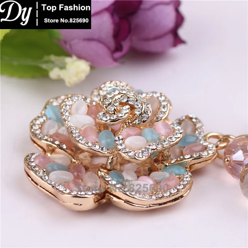 Новый Кристальный красочный брелок &quotЦветок&quot высококачественный резиновый с