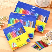 121824 color non toxic triangular plastic wax crayons set oil pastel pencils for graffiti drawing kids artist school supplies