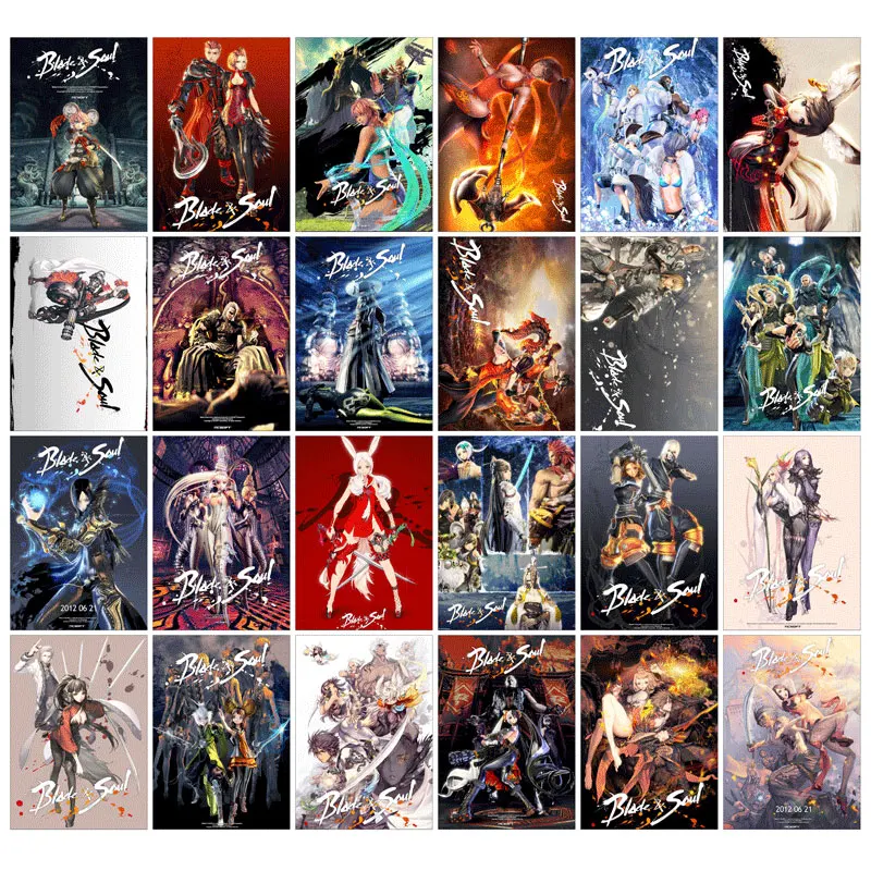 Водонепроницаемые наклейки для детей 25 шт./упак. аниме Blade &amp Soul подарки подходят