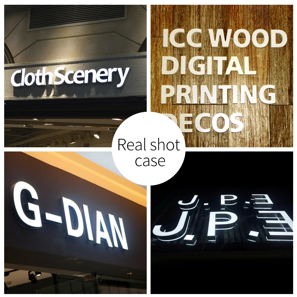

3D LED shop sign Light outdoor advertising AD letter light Alloy Acrylic Waterproof 12cm White