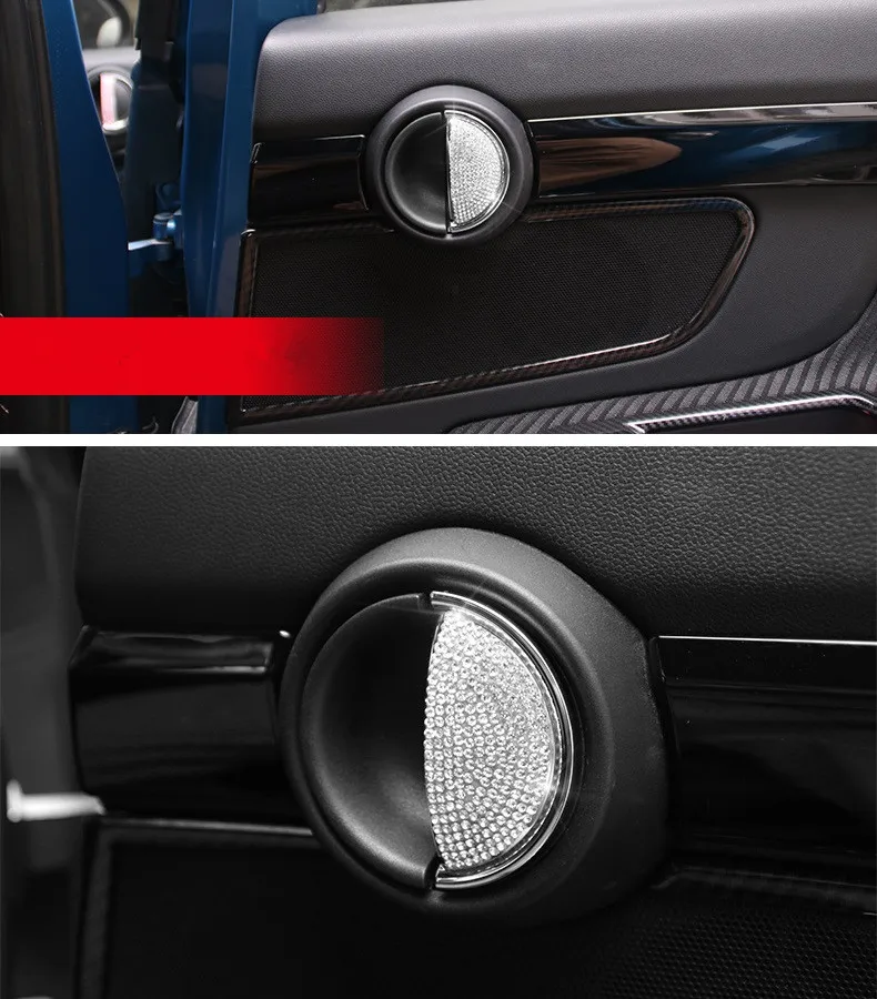 Bling салона наклейка для дверной ручки с кристаллами для Mini Cooper F54 F55 F56 F60 R55 R56 R60 R61 аксессуары