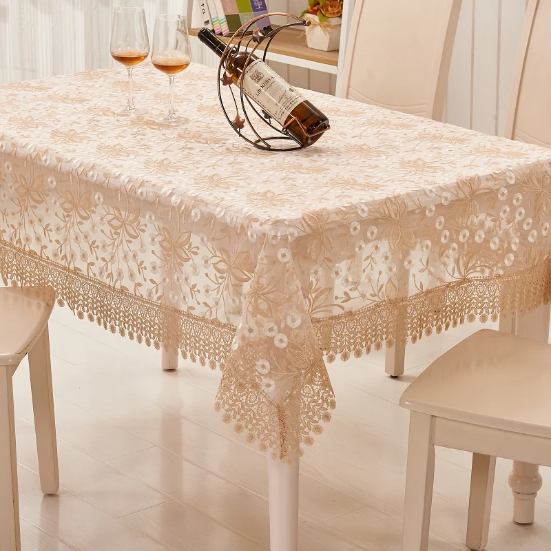 

Christmas Lace Tablecloth Garden Wedding Embroidered Tablecloth Party & Banquet Lace Tablecloth Round or Square Table Cover