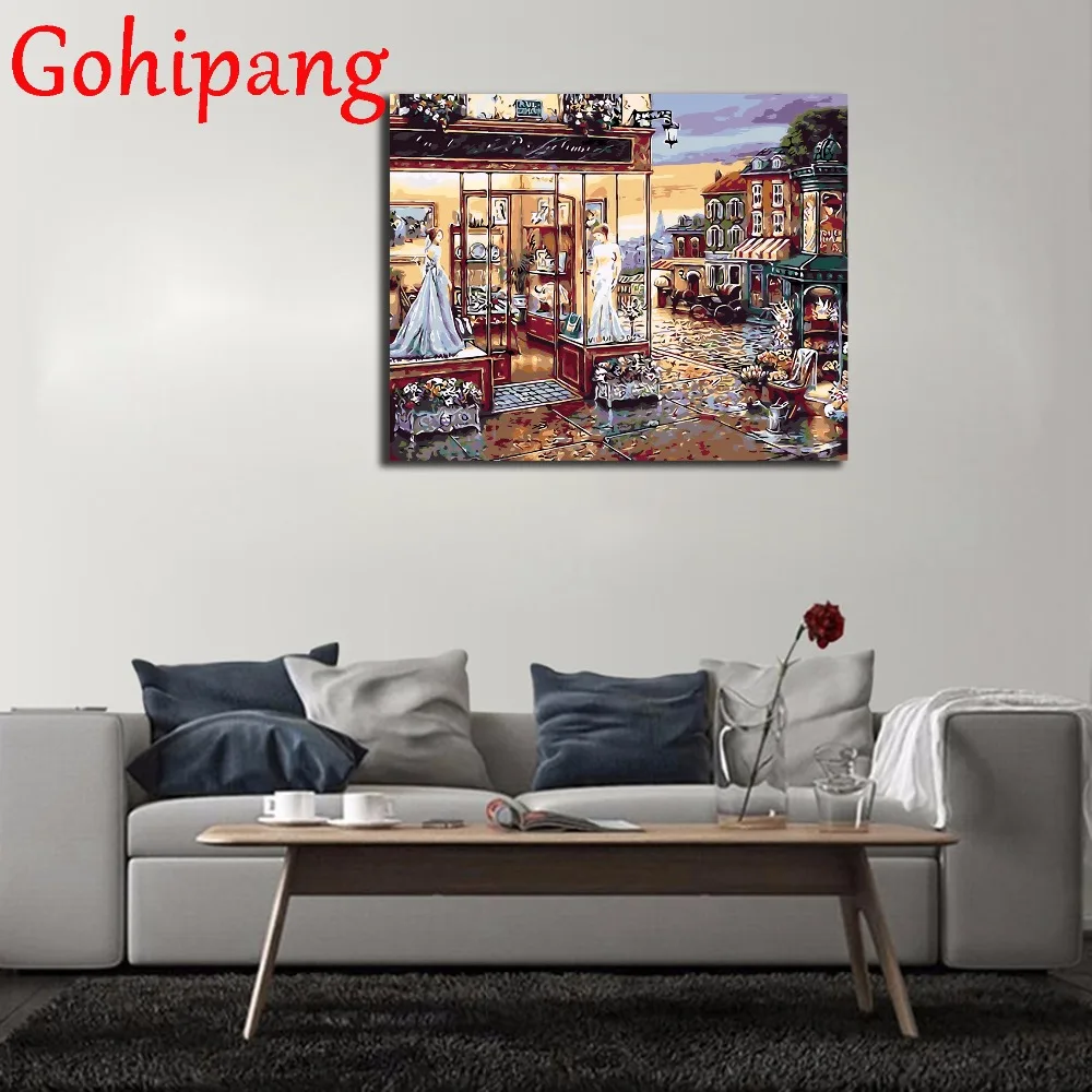 На Холсте Традиционный китайский цветок украшения дома DIY живопись по номерам