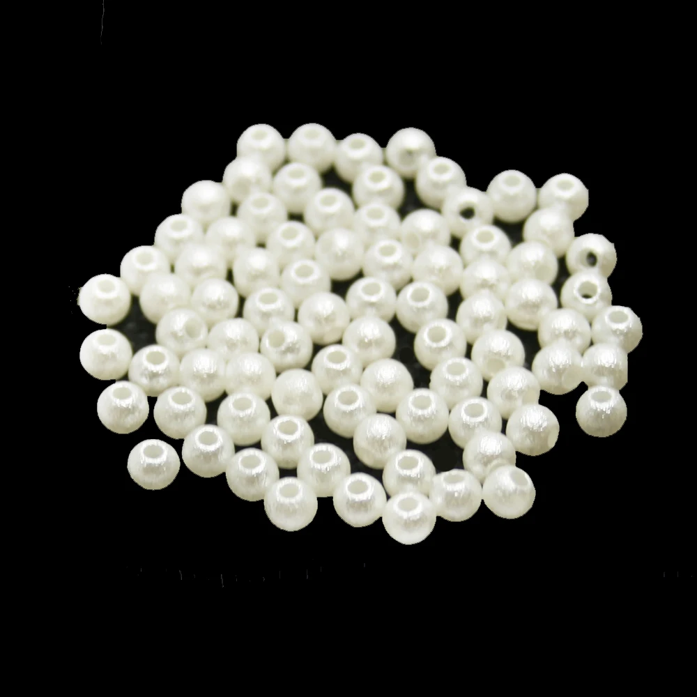 Pick Size 4.6.8.10.12.14.16.18.20mm ABS White Imitation Pearl Beads Round Bead Wrinkled skin fit DIY Bracelet Making | Украшения и