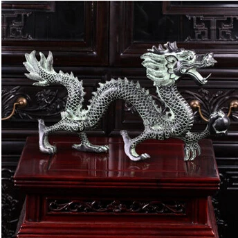 Латунные жемчужные украшения с драконом могут вызвать удачу улов Декор для дома