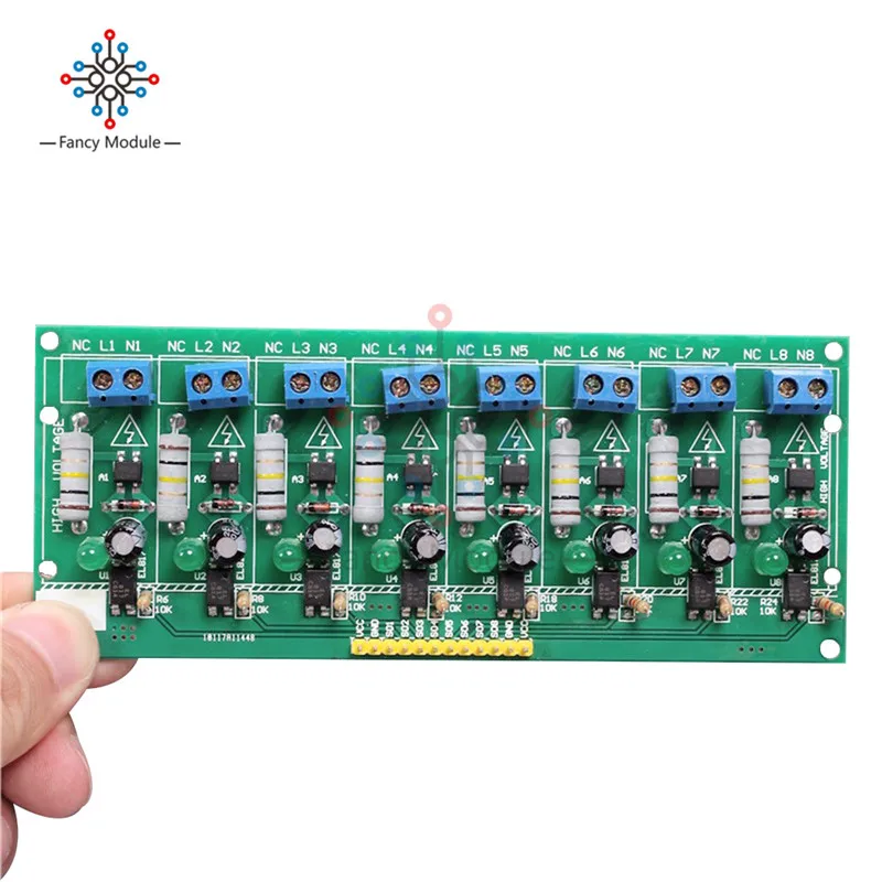 AC 220V MCU TTL уровень 8 Стандартная плата тестирования изолированного обнаружения