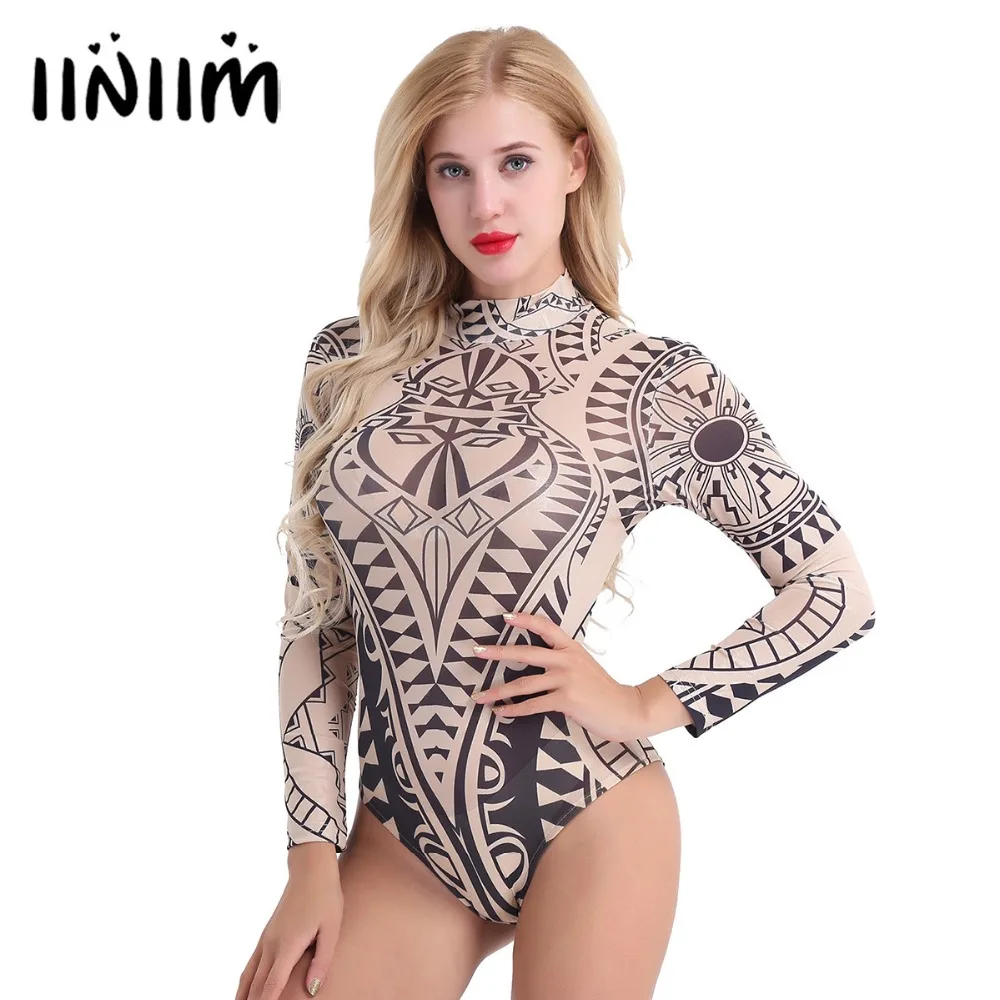 

Womens Transparent Bodystocking See Through Sheer Bodycon Romper Jumpsuit Bodysuit Costume Night Party Dancewear